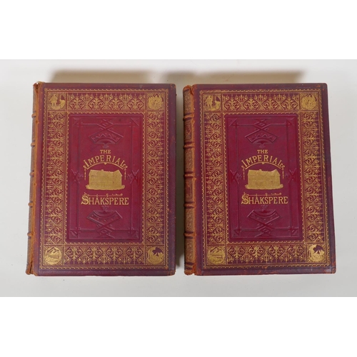 87 - 'The Imperial Shakspere' in two volumes, with notes by Charles Knight and illustrations, published b... 