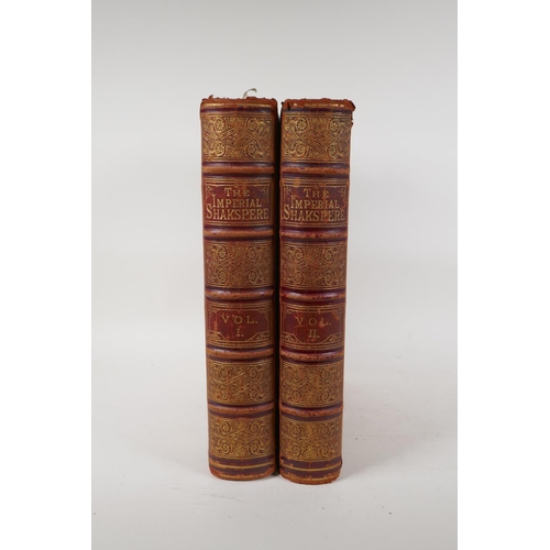 87 - 'The Imperial Shakspere' in two volumes, with notes by Charles Knight and illustrations, published b... 