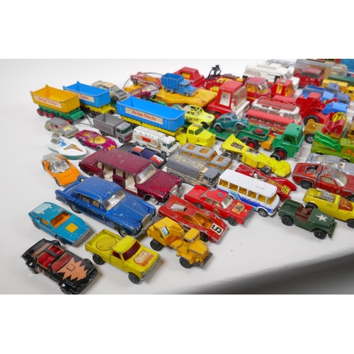 170 - A quantity of vintage die cast cars including Corgi, Triang, Matchbox etc