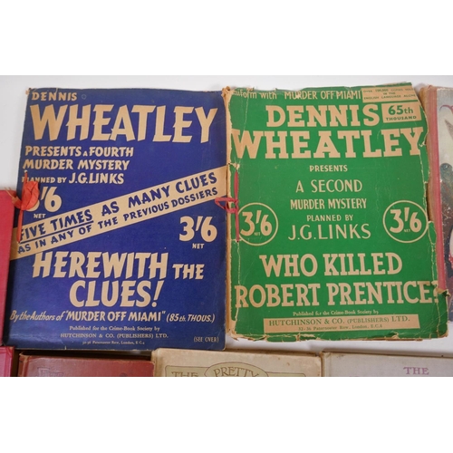 232 - Two Dennis Wheatley Murder Mystery Game books, and a quantity of children's books