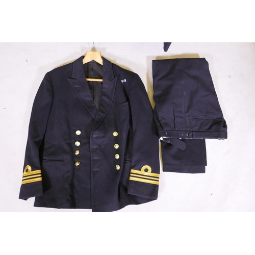 247 - A Royal Navy officer's uniform and mess uniform