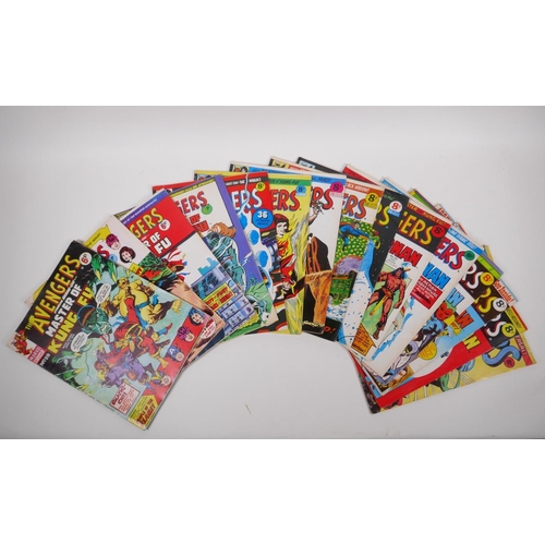 44 - A large quantity of 1970s UK printings of Marvel Comics, including 48 issues of The Mighty World of ... 