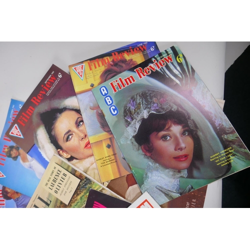 6 - A quantity of film star magazines including film previews and a 1947 film star calendar