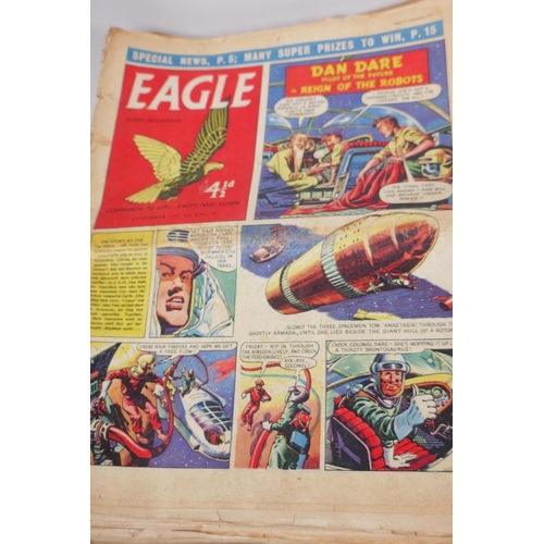 37 - Vintage comics and magazines including the Dandy, Beano, Eagle Swift, Sunny Stories, Playways and ap... 