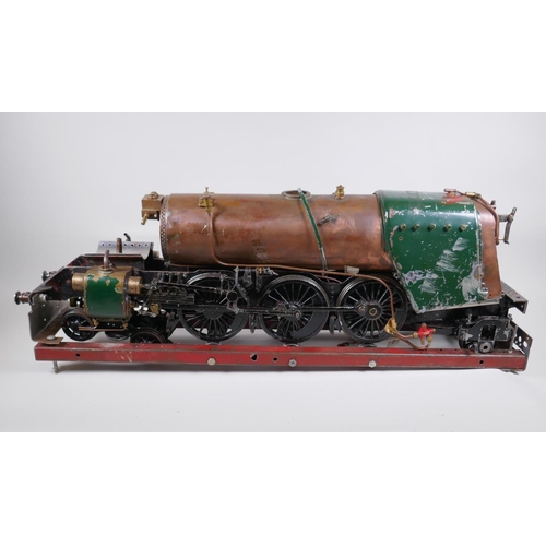 17 - A scratch built live steam Britannia Locomotive, 3½