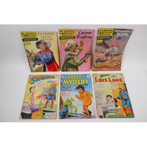 106 - Three vintage DC comic books, Superman 165, House of Mystery 143 and Superman's Girlfriend Lois Lane... 