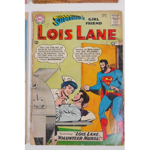 106 - Three vintage DC comic books, Superman 165, House of Mystery 143 and Superman's Girlfriend Lois Lane... 