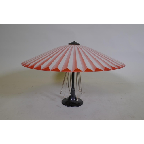 1083 - A 1950s 'Berry's' pendant ceiling light, 50cm diameter