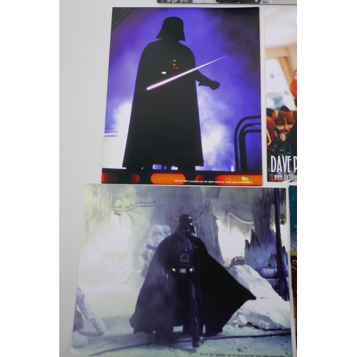 116 - A collection of David Prowse/Darth Vader photographs and memorabilia, largest 20 x 30cm