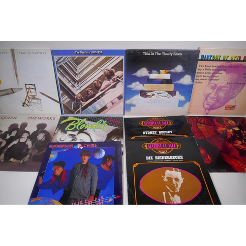 147 - A large quantity of retro Rock, Pop, Soul and Classical vinyls including The Temptations, 'Wish It W... 