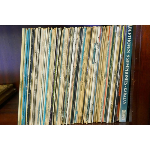 147 - A large quantity of retro Rock, Pop, Soul and Classical vinyls including The Temptations, 'Wish It W... 