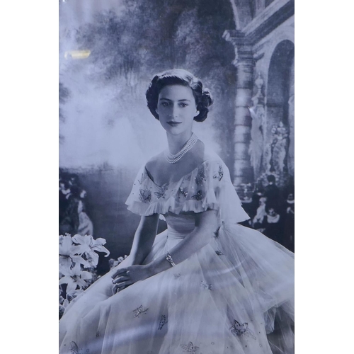 173 - After Cecil Beaton, (1901-1980), Princess Margaret, photographic portrait, in a good gilt frame, ape... 