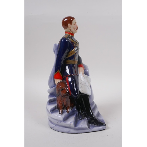 292 - Michael Sutty, porcelain military figure, No 84 14th Bengal Lancers, 25cm high