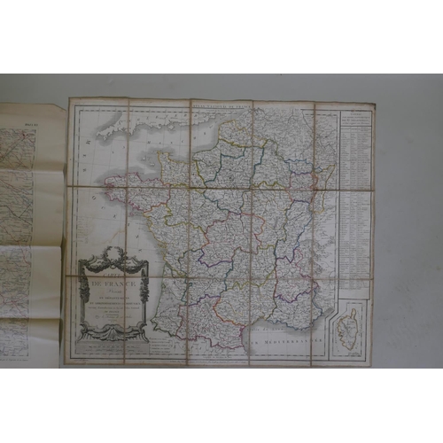 69 - Map of France, Carte de France, Divisee en Departments et Arrondissements Communaux, from a National... 