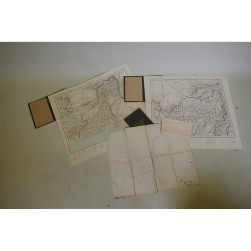 79 - A quantity of maps, early C20th Afghanistan, published under the direction of Col. S.G. Burrard, Cal... 