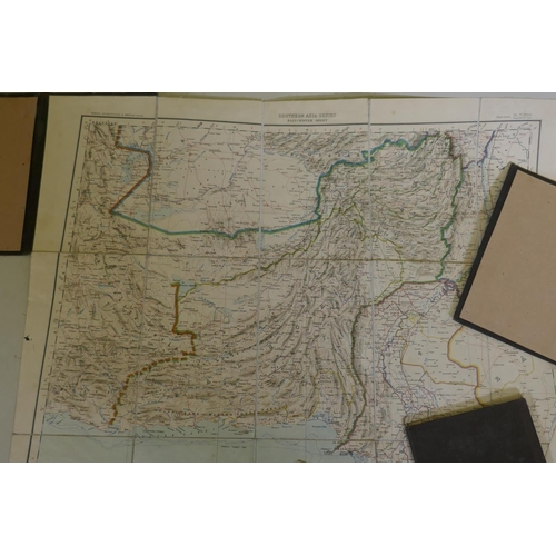 79 - A quantity of maps, early C20th Afghanistan, published under the direction of Col. S.G. Burrard, Cal... 