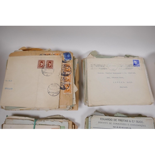 84 - A quantity of 1920 - 1935 world stamps on covers, colonial and empire