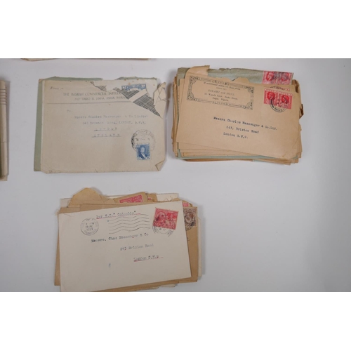 84 - A quantity of 1920 - 1935 world stamps on covers, colonial and empire