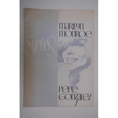 897 - Pepe Gonzalez, (Spanish, 1939-2009), two plates depicting Marilyn Monroe from a limited edition foli... 