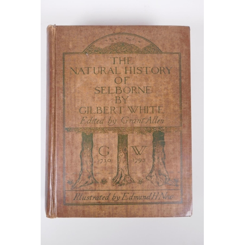 109 - Three editions of The Natural History of Selborne, by Gilbert White, the 1875 edition illustrated by... 