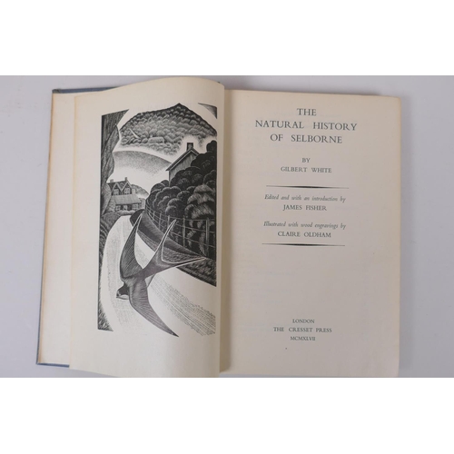 109 - Three editions of The Natural History of Selborne, by Gilbert White, the 1875 edition illustrated by... 