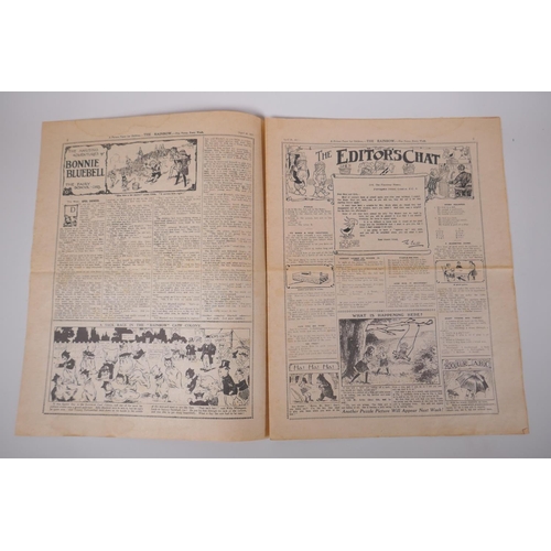 112 - Four early C20th vintage British comic strips Lot-O-Fun, 1914, Picture Fun, 1914, Comic Life, 1915 a... 