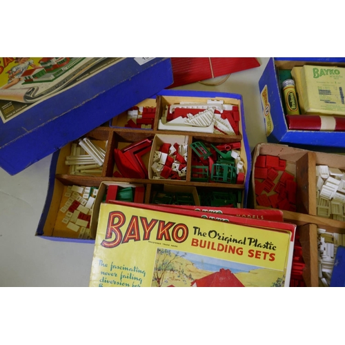 151 - A box of Bayko No.1 building set and another 'converting' set