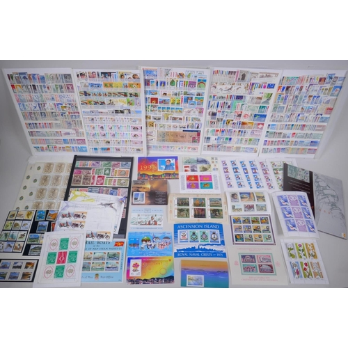 162 - A large quantity of Mint World Stamps including Iraq, Venezuela, New Zealand, Ascension Island, Gamb... 