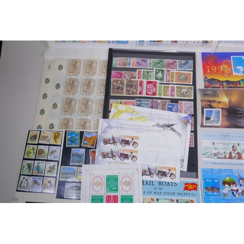 162 - A large quantity of Mint World Stamps including Iraq, Venezuela, New Zealand, Ascension Island, Gamb... 