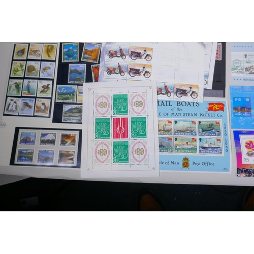 162 - A large quantity of Mint World Stamps including Iraq, Venezuela, New Zealand, Ascension Island, Gamb... 