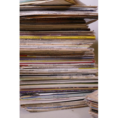 100 - A quantity of classical LP records and 1960s 45s