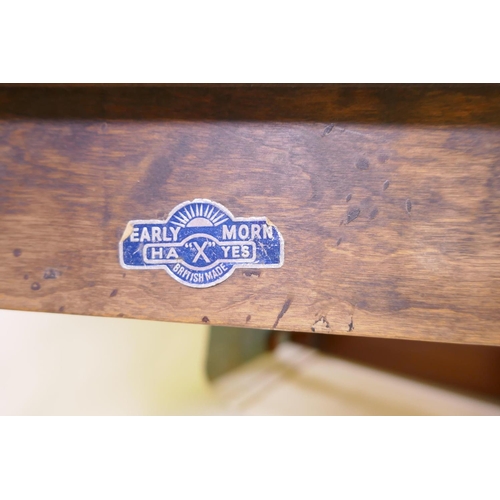 1074 - A Victorian campaign chair, The Baveystock, labelled No 6787, May 20, 1886 by Royal Letters Patent, ... 