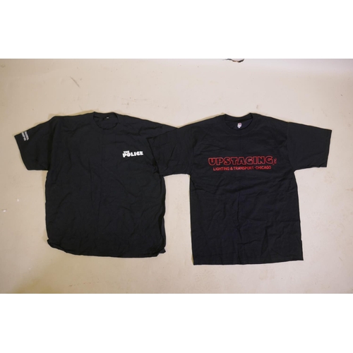 131 - Two crew T-shirts for The Police, 2007 tour