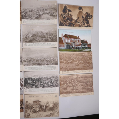 146 - A quantity of late C19th/early C20th postcards including London scenes, birthday greetings, Battle o... 