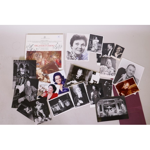 17 - Of Opera Interest - Marilyn Horne, a signed LP, Vivaldi, Orlando Furioso, a signed photograph with d... 