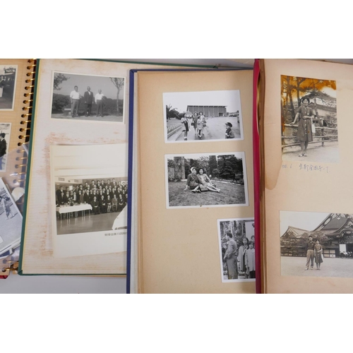 177 - A collection of Japanese early C20th and later photographs and photo albums of social historical int... 