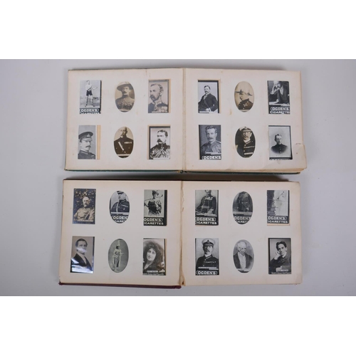 19 - Two late C19th/early C20th Ogden's photo albums complete with Ogden's Guinea Gold cigarette cards an... 