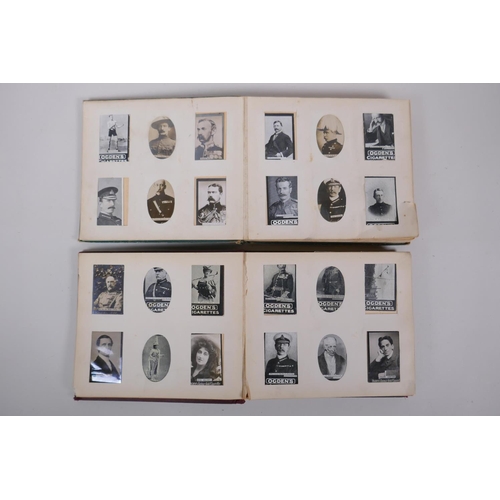 19 - Two late C19th/early C20th Ogden's photo albums complete with Ogden's Guinea Gold cigarette cards an... 