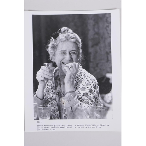 194 - Paul Tanqueray, signed photograph of Dame Peggy Ashcroft, and a later press photograph of Peggy Ashc... 