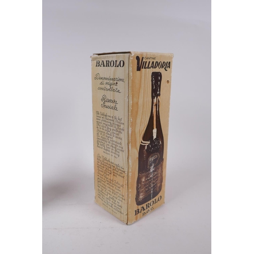 229 - A bottle of Villadoria Barolo Riserva Speciale, 1969, 72cm, with original box