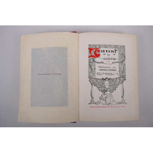 85 - Faust by Johann Wolfgang Von Goethe, translated by Abraham Hayward with illustrations by Willy Pogan... 