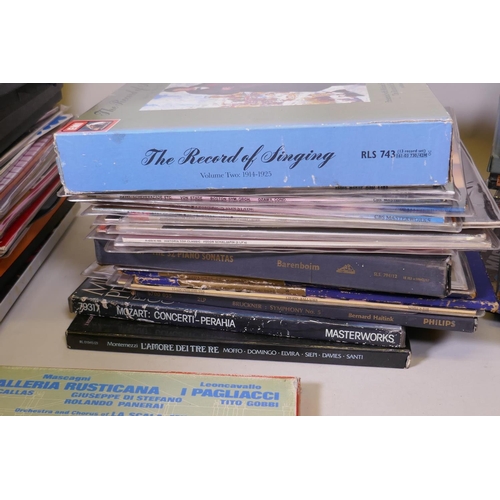 93 - A large quantity of LP records, opera and classical