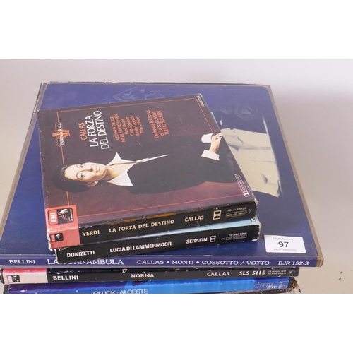 97 - A quantity of opera LP recordings of Maria Callas