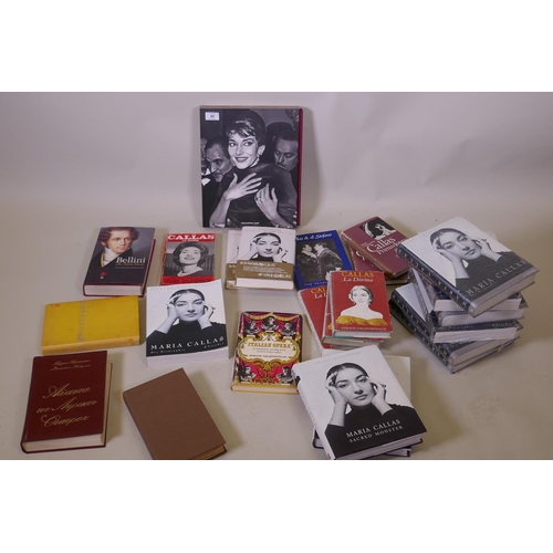 99 - Stelios Galatopoulos, collection of books by the author on Maria Callas, and other volumes on the sa... 