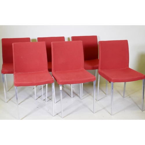 1089 - A set of six Ligne roset dining chairs