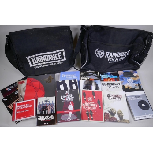 179 - A quantity of Raindance Film Festival and other film memorabilia