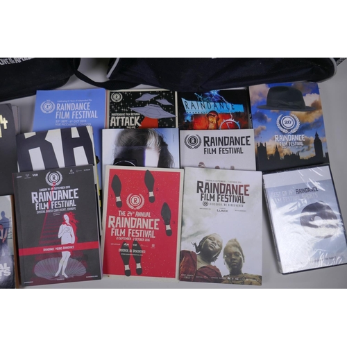 179 - A quantity of Raindance Film Festival and other film memorabilia