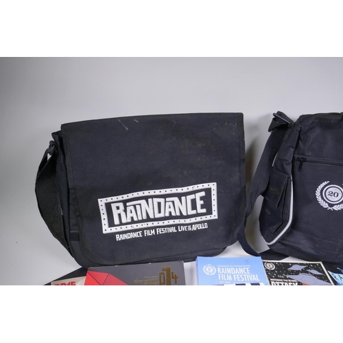 179 - A quantity of Raindance Film Festival and other film memorabilia