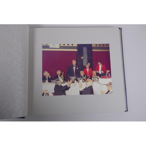 192 - A 1970s photo album relating to Parliament featuring Lord Manny Shinwell, Harold Wilson, Harry Secom... 