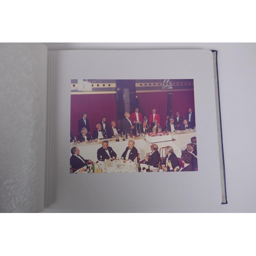 192 - A 1970s photo album relating to Parliament featuring Lord Manny Shinwell, Harold Wilson, Harry Secom... 